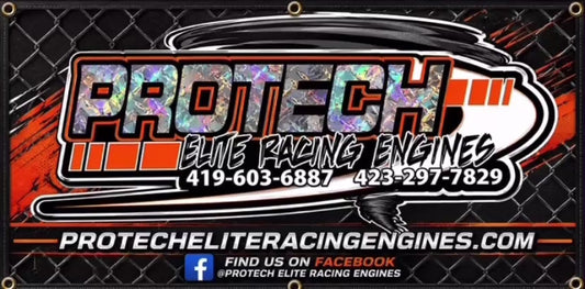 Protech Elite racing engines banners 3x5